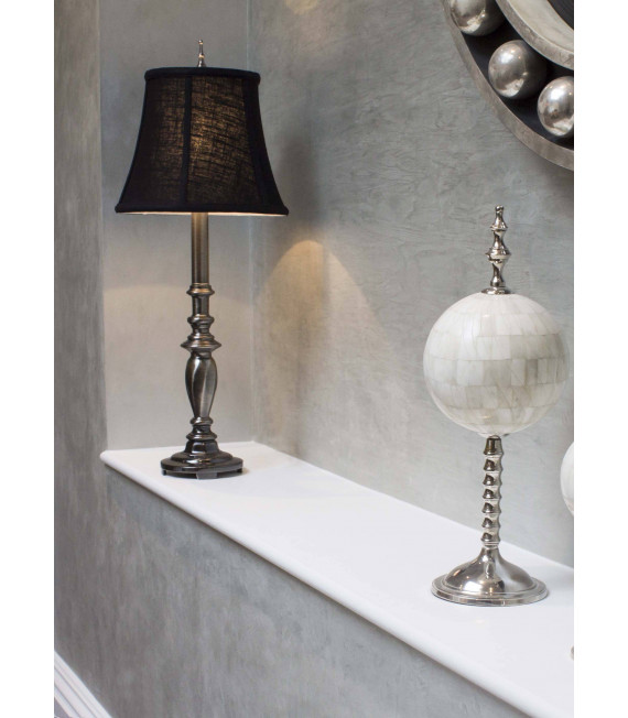 Triheart Lampe 95 cm, mit hellbraunem Schirm