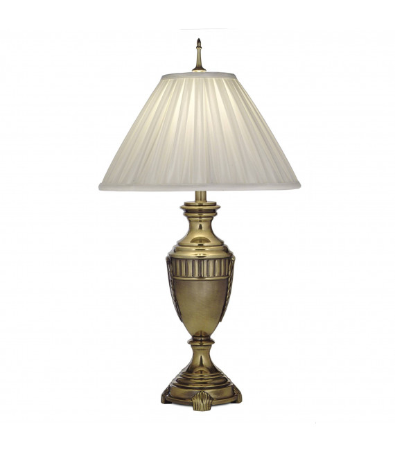 Lampada Charleston, con paralume bianco sporco