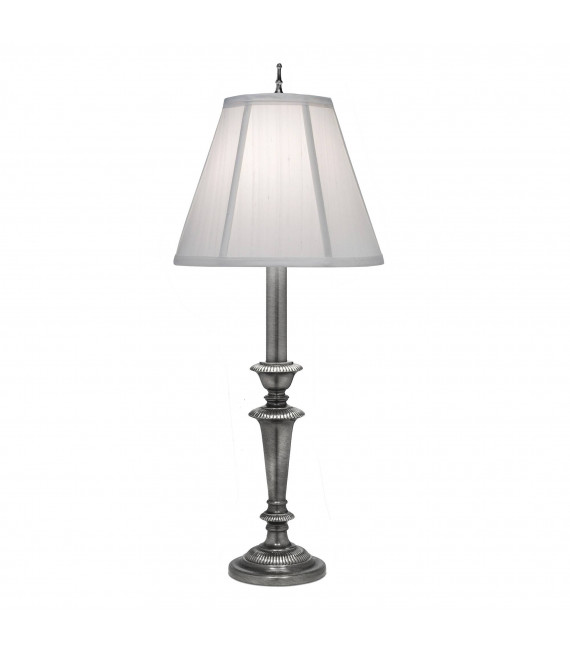 Roggenlampe mit Elfenbeinschirm