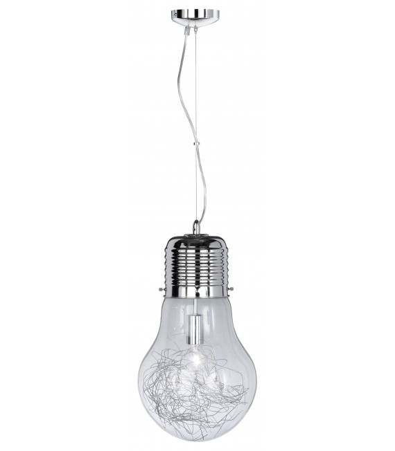 Lampada a sospensione FUTURA cromata 1 lampadina
