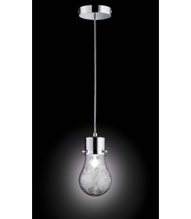 FUTURA Chrom Pendelleuchte 1 Glühlampe