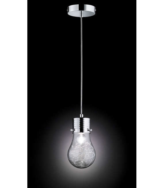 Lampada a sospensione FUTURA cromata 1 lampadina