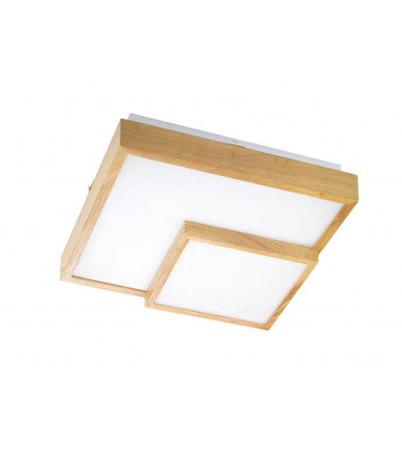 HUDSON plafón de madera 1 bombilla LED