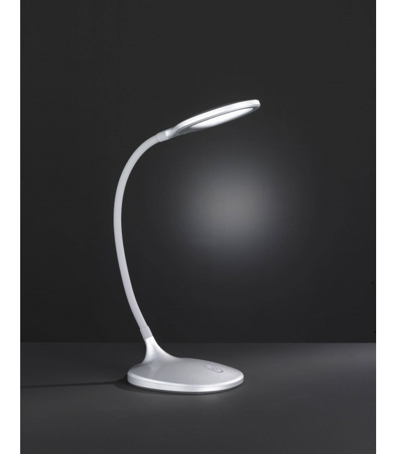 Lámpara de mesa YAVA plata 1 bombilla LED