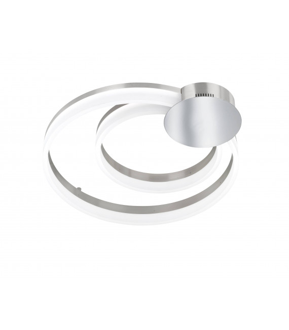 SOUL Plafón níquel mate / cromo 1 bombilla LED