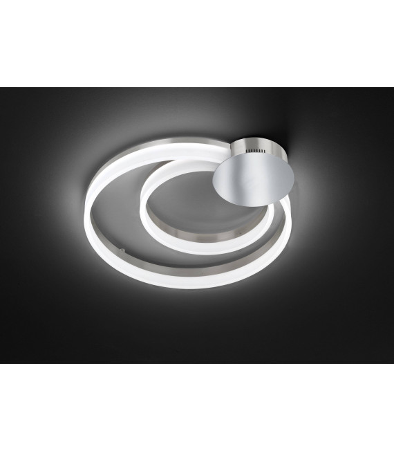 SOUL Plafoniera nichel opaco / cromo 1 lampadina a LED