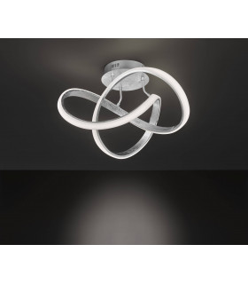 INDIGO Plafón plata 1 bombilla LED