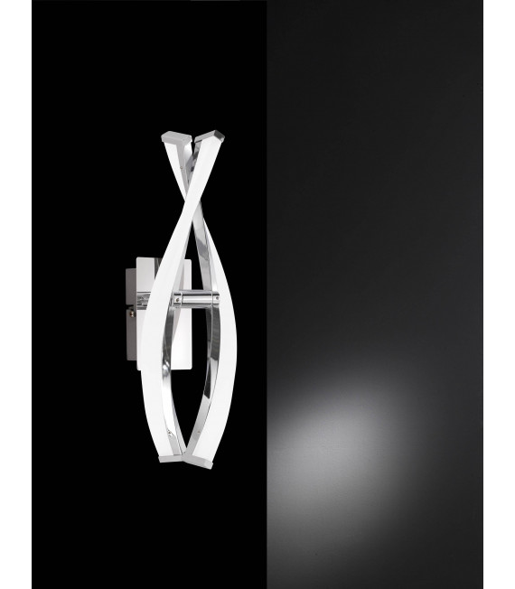 IDANA Chromwandleuchte mit 2 LED-Lampen