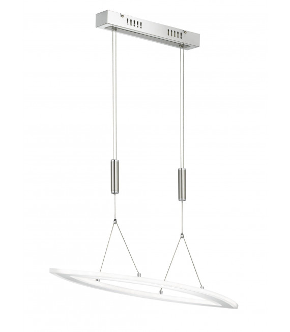 NEVIL Pendelleuchte Matt Nickel / Chrom 1 LED-Lampe