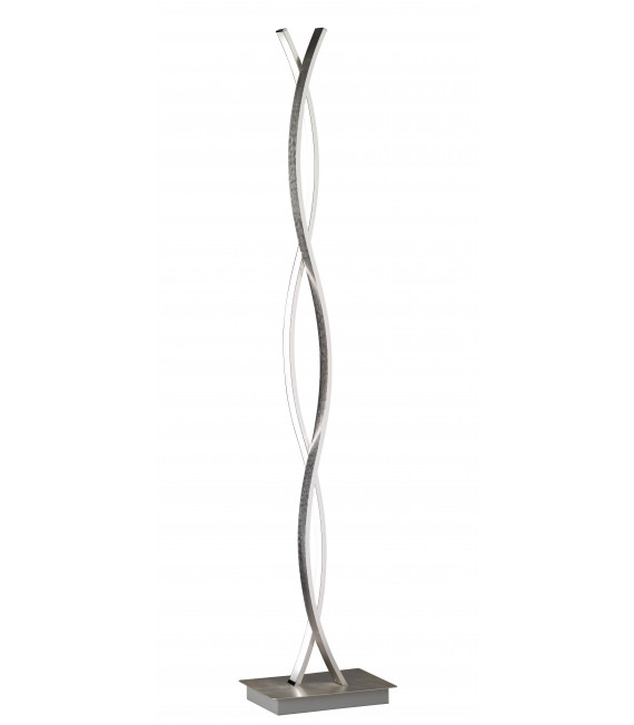 SEGURA Stehleuchte aus eloxiertem Nickel 2 LED-Lampen