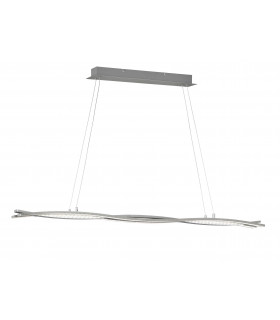 Lampada a sospensione SEGURA nichel anodizzato 3 lampadine a LED