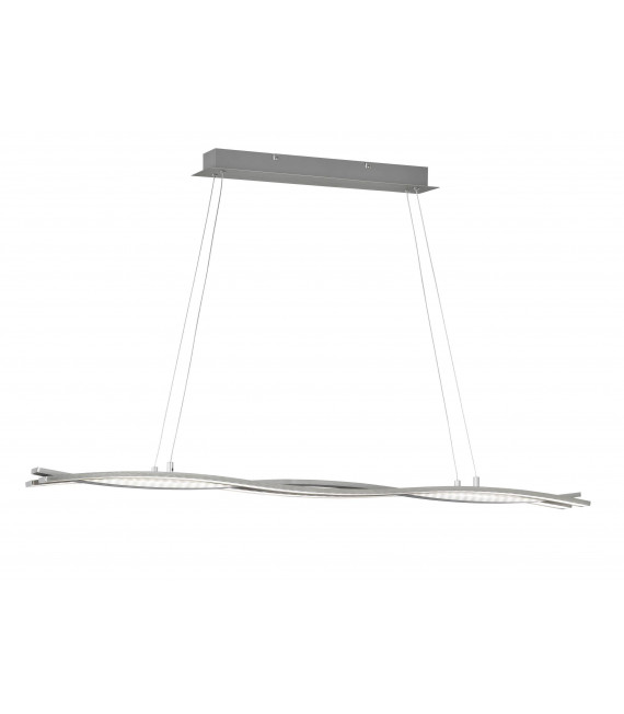 Lampada a sospensione SEGURA nichel anodizzato 3 lampadine a LED