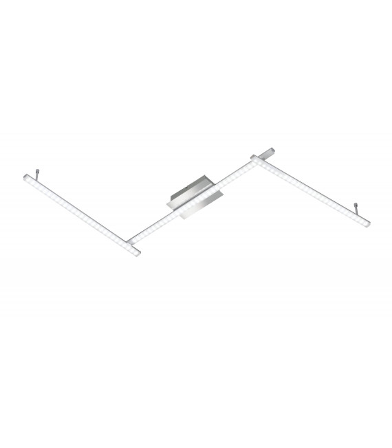 CLAY Chrom Deckenleuchte mit 3 LED-Lampen