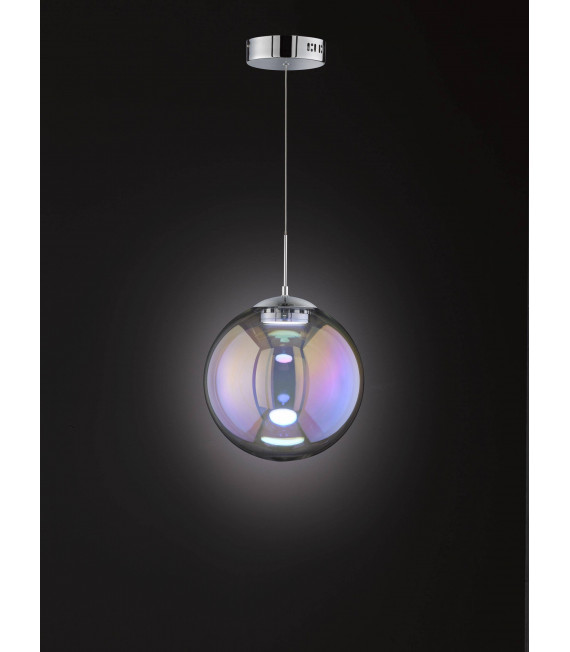 Grace lámpara colgante cromo 1 bombilla LED