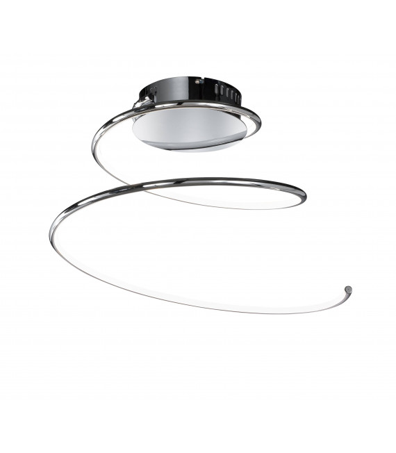 Lampada da soffitto LINEE cromata 1 lampadina a LED
