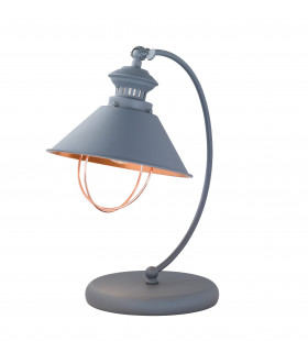 FLORENZ graue Tischlampe 1 Glühbirne