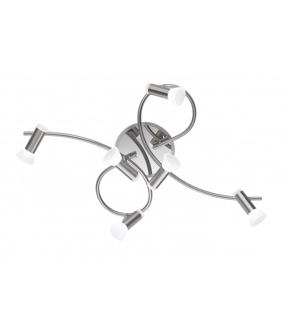 LANA Spot Matt Nickel / Chrom 6 LED-Lampen