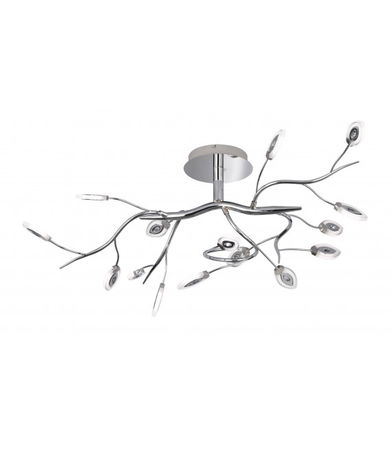 Plafoniera FELLOW cromata 1 lampadina a LED