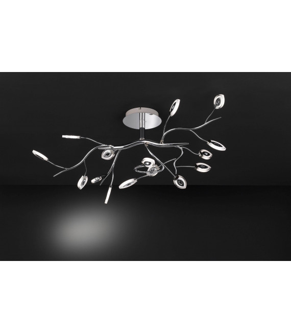 Plafoniera FELLOW cromata 1 lampadina a LED