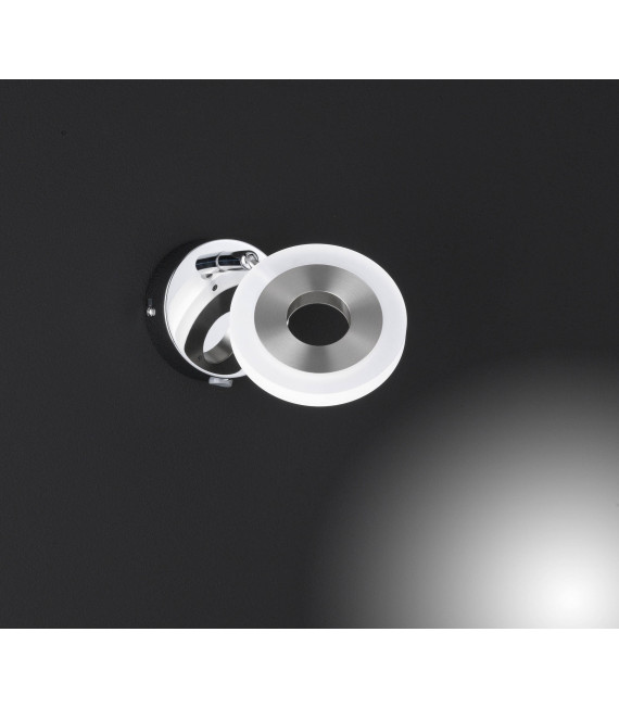 DIVINA foco níquel mate / cromo 1 bombilla LED