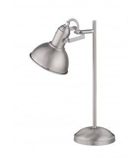 ALCANCE lámpara de mesa níquel mate 1 bombilla
