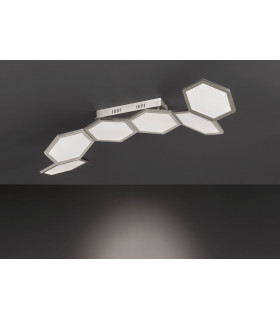 SIGNE Lámpara de techo Níquel mate 1 Bombilla LED