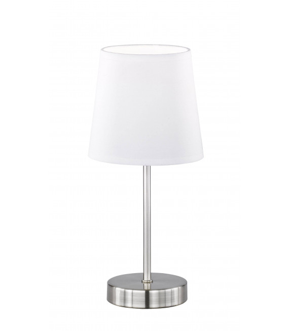 CESENA weiße Tischlampe 1 Glühbirne