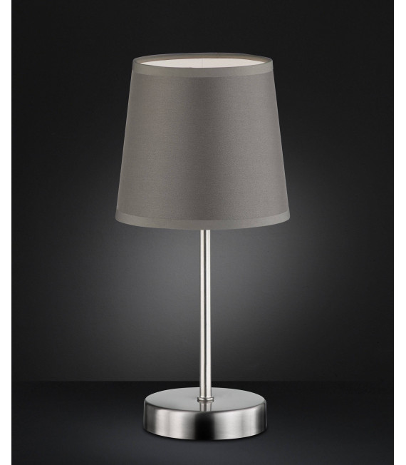 CESENA graue Tischlampe 1 Glühbirne