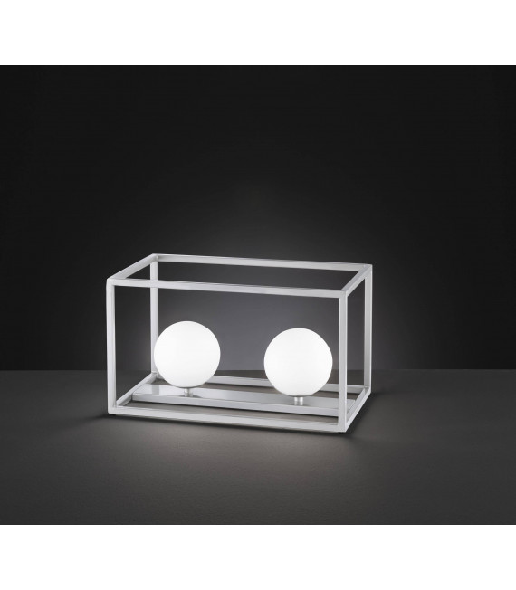 Lampada da tavolo AURELIA nichel opaco 2 lampadine