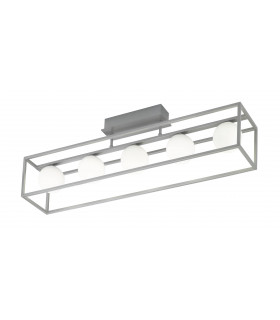 AURELIA Deckenleuchte matt Nickel 5 Glühbirnen