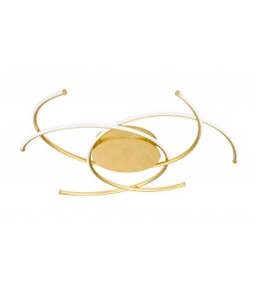 JULS plafoniera dorata 1 lampadina a LED