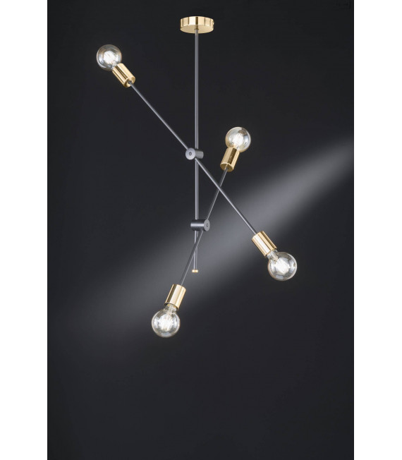 Lampada a sospensione a 4 lampadine SARA