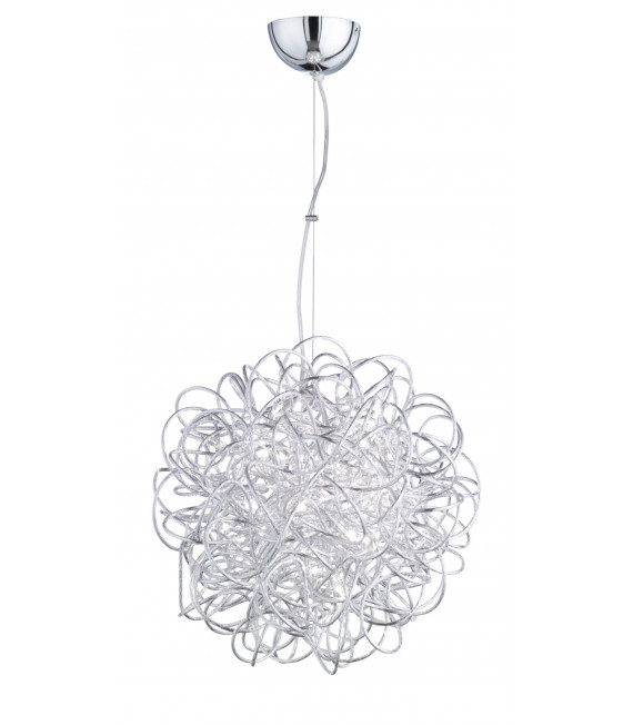 Lampada a sospensione APART argento 1 lampadina a LED