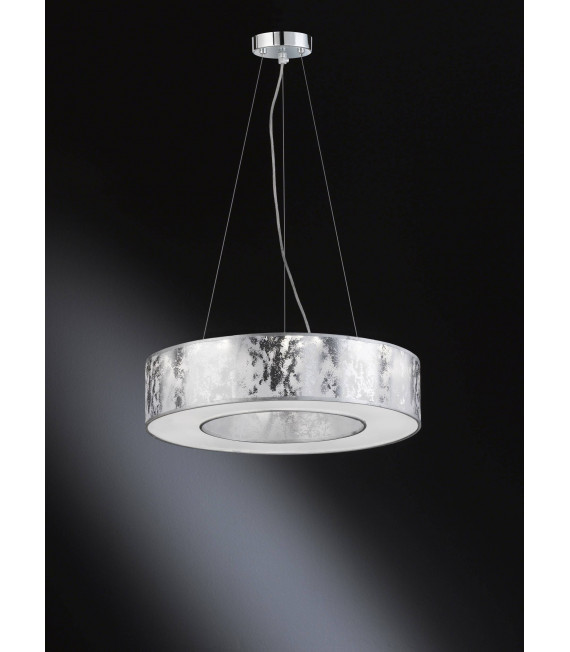 Silberne LEIKA Pendelleuchte 1 LED-Lampe