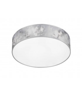LEIKA Plafón plata 1 bombilla LED