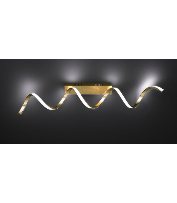 RUSSELL Lampada da soffitto dorata 1 lampadina a LED
