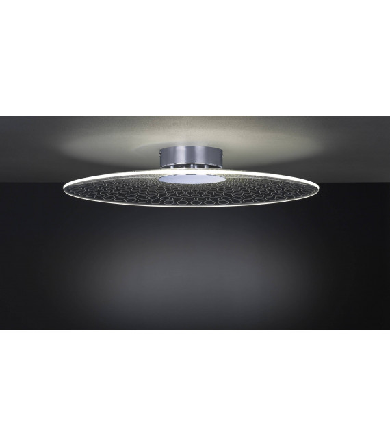 Lampada da soffitto cromata COCO 1 lampadina a LED