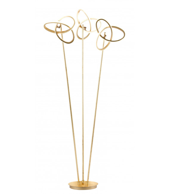 ELIOT goldene Stehlampe 3 LED-Lampen