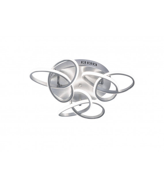 Silberne ELIOT Deckenleuchte mit 3 LED-Lampen