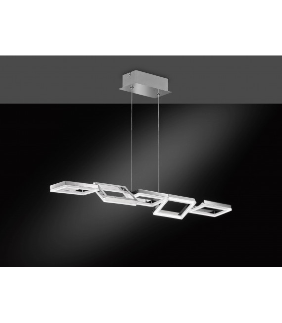 Lampada a sospensione MONTREAL nichel opaco 1 lampadina a LED