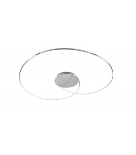OPUS lámpara de techo de aluminio cepillado 1 bombilla LED