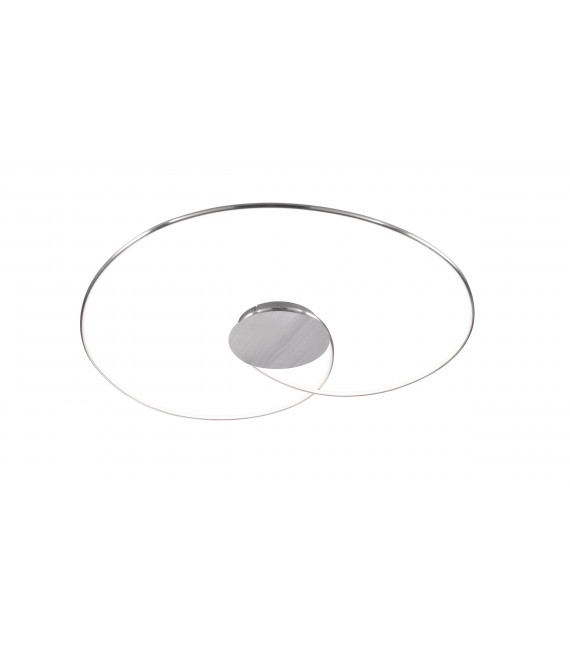 OPUS lámpara de techo de aluminio cepillado 1 bombilla LED