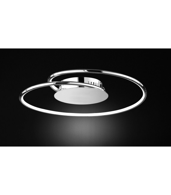 Lámpara de techo LOUIS cromo 1 bombilla LED