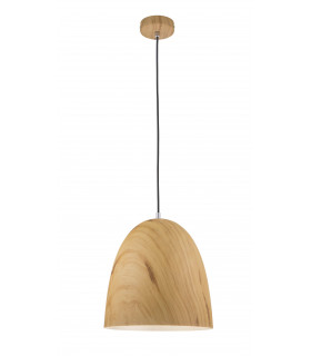 LIAM Pendelleuchte Holz 1 Glühbirne