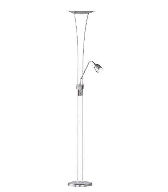 ATRIA Stehleuchte matt Nickel / Chrom 1 LED-Lampe