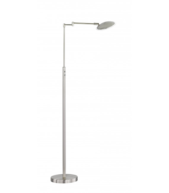 LOU Stehleuchte matt Nickel 1 LED-Lampe