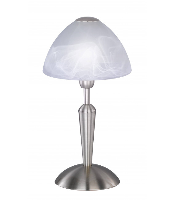 Lampada da tavolo MORLEY nichel opaco 1 lampadina