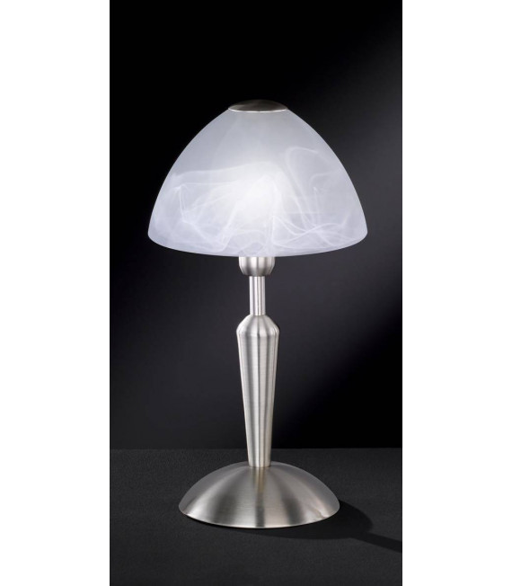 Lampada da tavolo MORLEY nichel opaco 1 lampadina