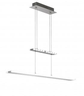 MISSION matt Nickel / Chrom Pendelleuchte 1 LED-Lampe