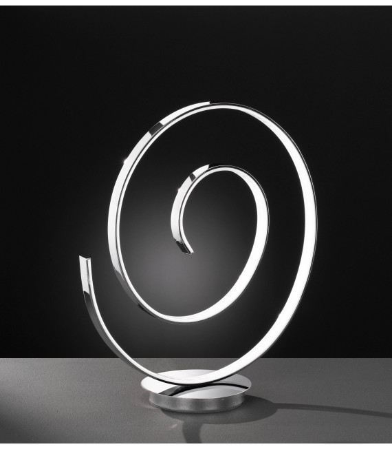 ORLAND lámpara de mesa cromada 1 bombilla LED